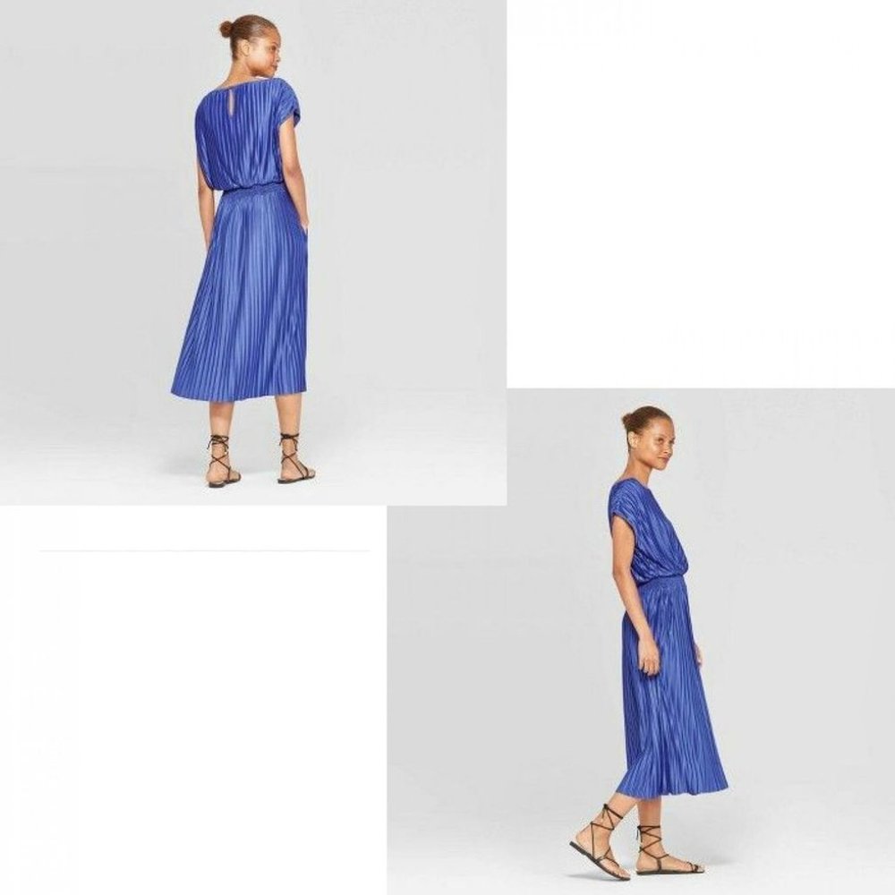 Target Prologue pleated blue dress, size xs